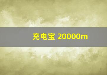 充电宝 20000m